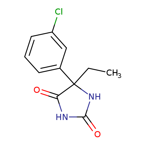 2,4-Imidazolidinedione, 5-(3-chlorophenyl)-5-ethyl-