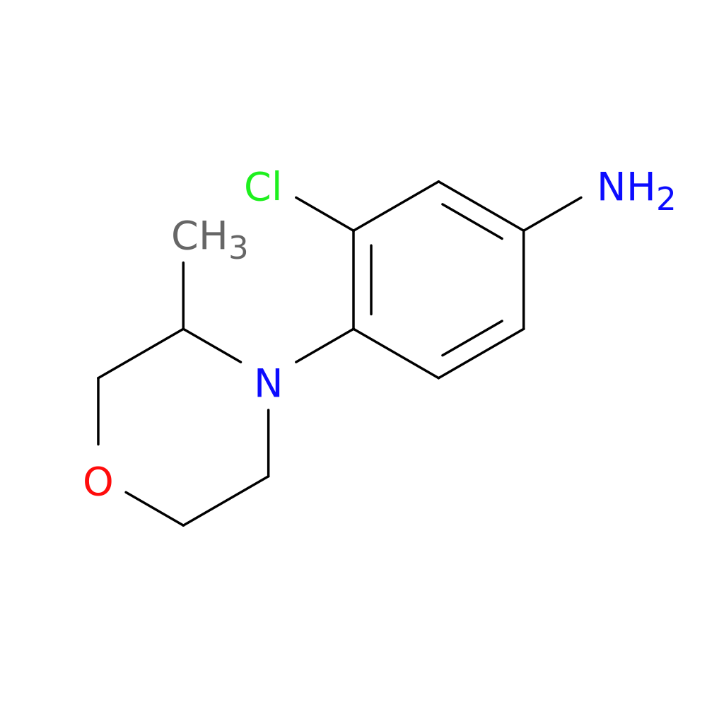 3-chloro-4-(3-methylmorpholin-4-yl)aniline