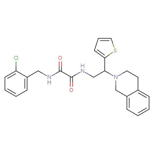 N'-[(2-chlorophenyl)methyl]-N-[2-(1,2,3,4-tetrahydroisoquinolin-2-yl)-2-(thiophen-2-yl)ethyl]ethanediamide