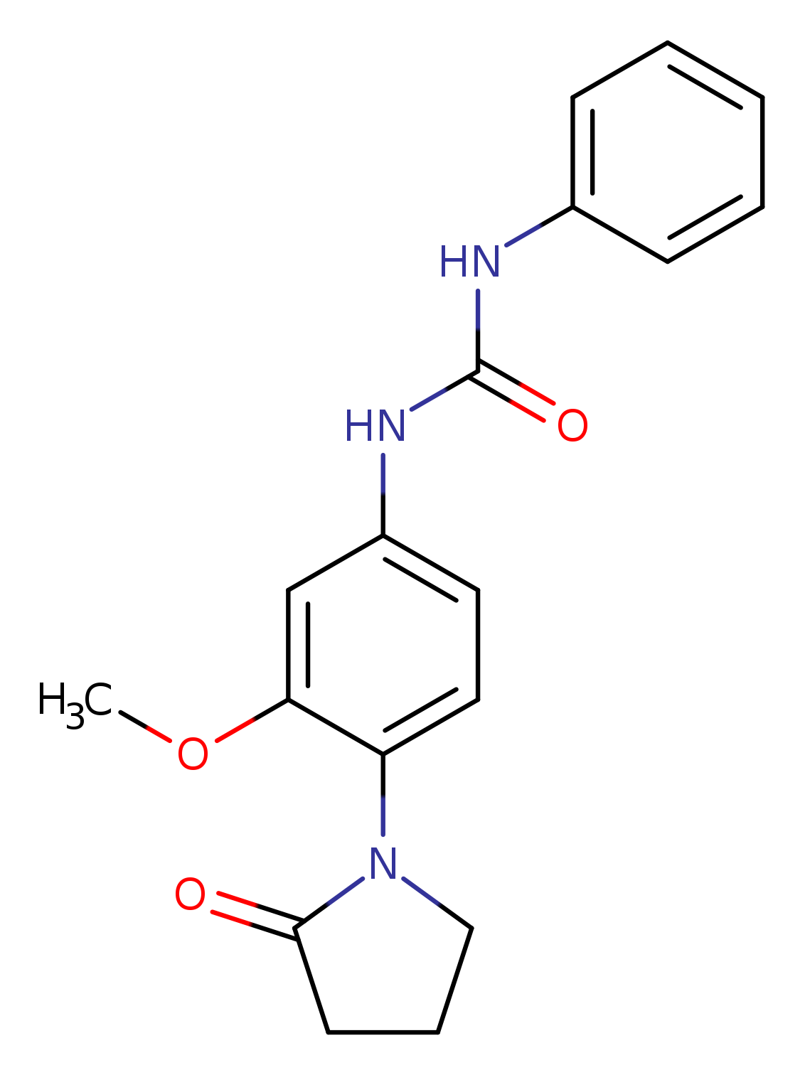 3-[3-methoxy-4-(2-oxopyrrolidin-1-yl)phenyl]-1-phenylurea