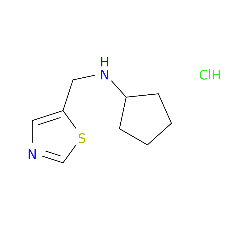 N-[(1,3-thiazol-5-yl)methyl]cyclopentanamine hydrochloride