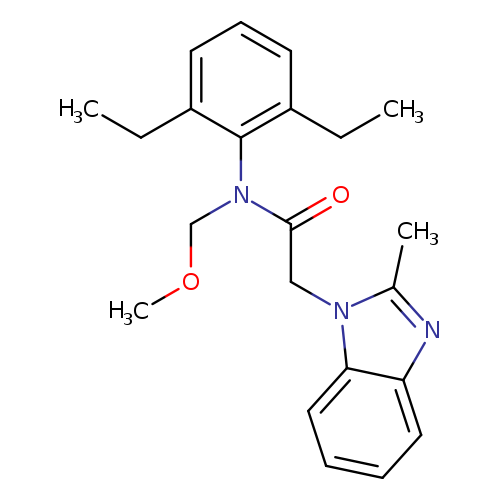N-(2,6-diethylphenyl)-N-(methoxymethyl)-2-(2-methyl-1H-1,3-benzodiazol-1-yl)acetamide