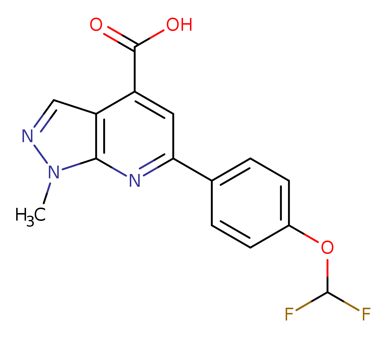 6-[4-(difluoromethoxy)phenyl]-1-methyl-1H-pyrazolo[3,4-b]pyridine-4-carboxylic acid
