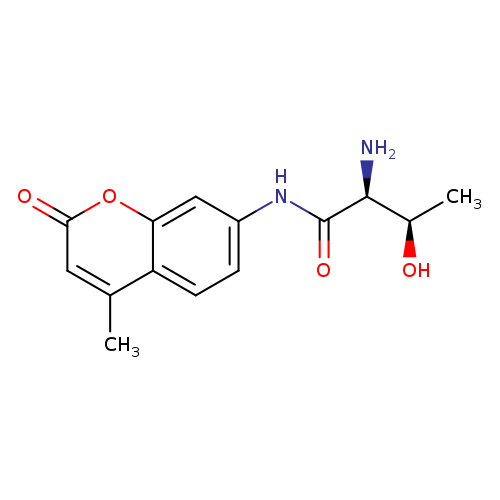 Butanamide, 2-amino-3-hydroxy-N-(4-methyl-2-oxo-2H-1-benzopyran-7-yl)-, (2S,3R)-