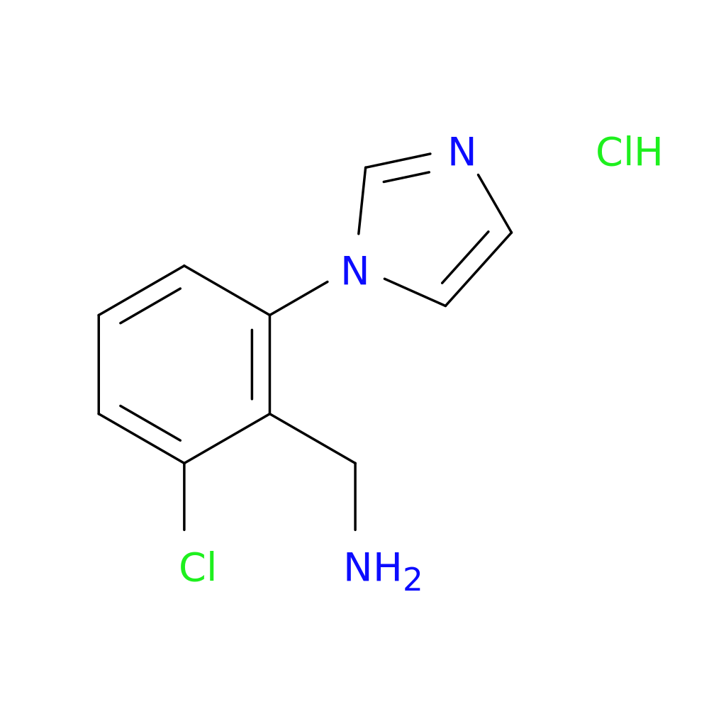 [2-Chloro-6-(1H-imidazol-1-yl)phenyl]methanamine hydrochloride