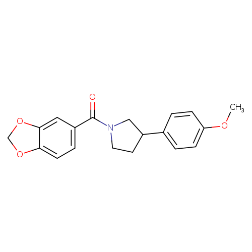 1-(2H-1,3-benzodioxole-5-carbonyl)-3-(4-methoxyphenyl)pyrrolidine