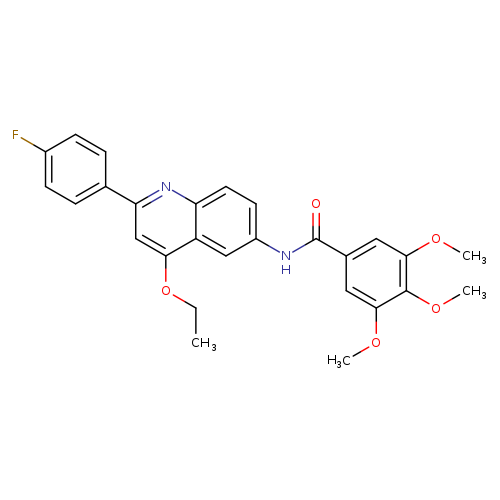 N-[4-ethoxy-2-(4-fluorophenyl)quinolin-6-yl]-3,4,5-trimethoxybenzamide