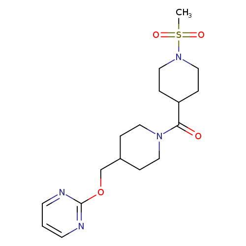 2-{[1-(1-methanesulfonylpiperidine-4-carbonyl)piperidin-4-yl]methoxy}pyrimidine