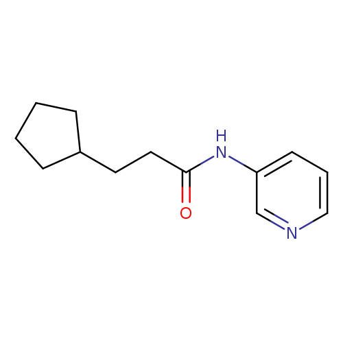 3-cyclopentyl-N-(3-pyridinyl)propanamide