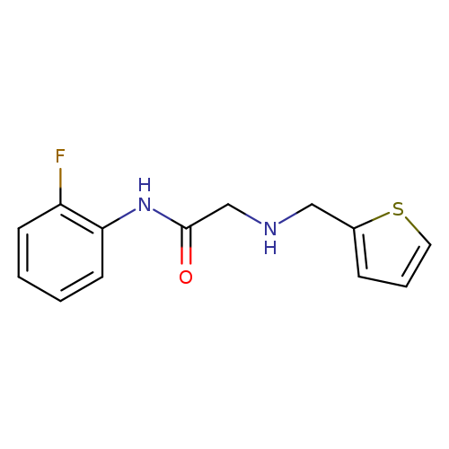N-(2-fluorophenyl)-2-{[(thiophen-2-yl)methyl]amino}acetamide