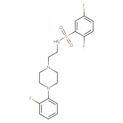 2,5-difluoro-N-{2-[4-(2-fluorophenyl)piperazin-1-yl]ethyl}benzene-1-sulfonamide