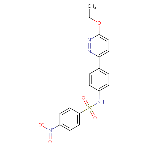 N-[4-(6-ethoxypyridazin-3-yl)phenyl]-4-nitrobenzene-1-sulfonamide