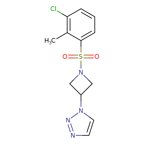 1-[1-(3-chloro-2-methylbenzenesulfonyl)azetidin-3-yl]-1H-1,2,3-triazole
