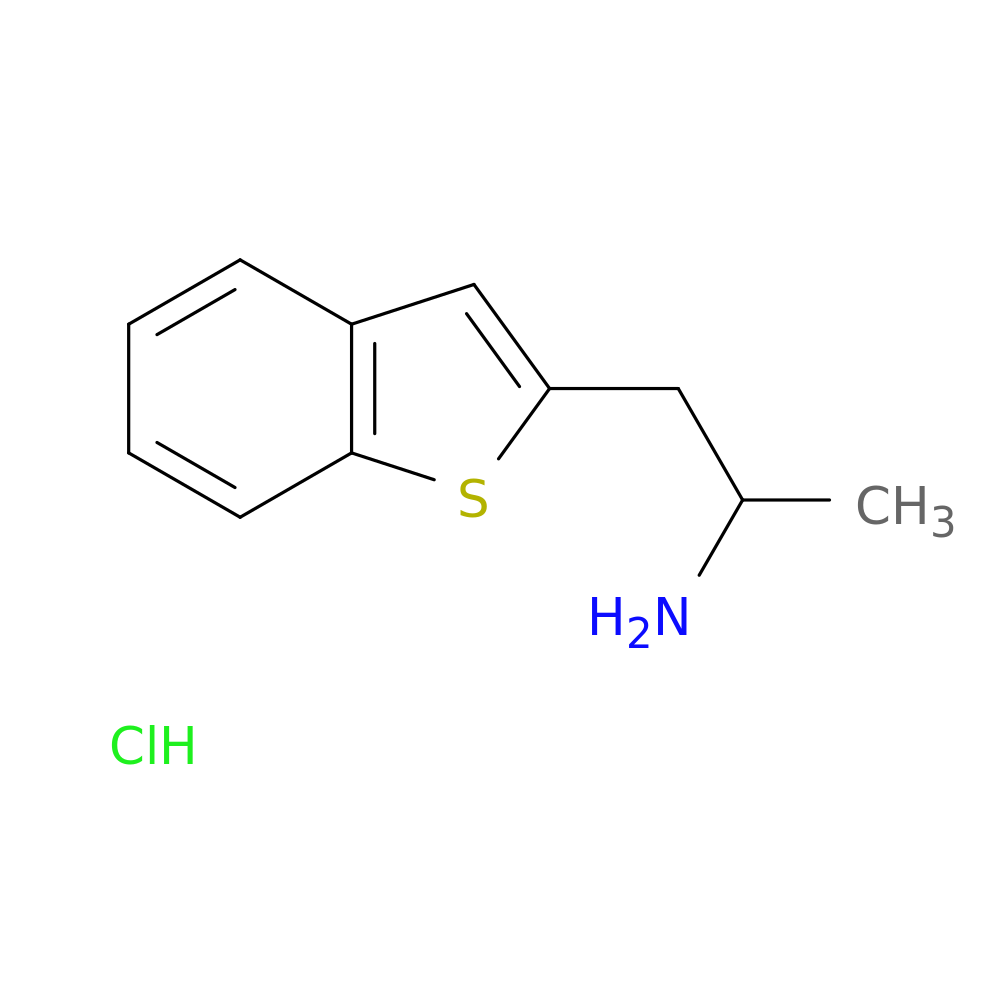 1-(1-benzothiophen-2-yl)propan-2-amine hydrochloride