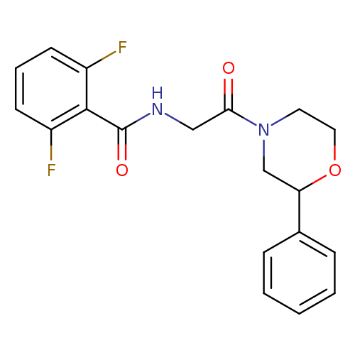 2,6-difluoro-N-[2-oxo-2-(2-phenylmorpholin-4-yl)ethyl]benzamide