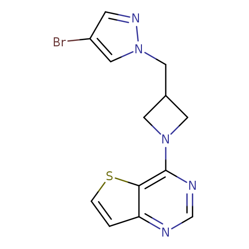 4-bromo-1-[(1-{thieno[3,2-d]pyrimidin-4-yl}azetidin-3-yl)methyl]-1H-pyrazole