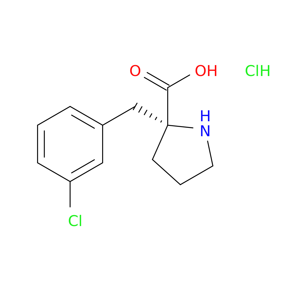 (R)-2-(3-Chlorobenzyl)pyrrolidine-2-carboxylic acid hydrochloride
