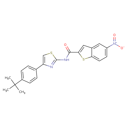 N-[4-(4-tert-butylphenyl)-1,3-thiazol-2-yl]-5-nitro-1-benzothiophene-2-carboxamide