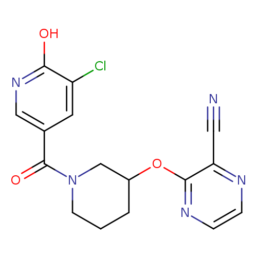 3-{[1-(5-chloro-6-hydroxypyridine-3-carbonyl)piperidin-3-yl]oxy}pyrazine-2-carbonitrile