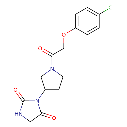 3-{1-[2-(4-chlorophenoxy)acetyl]pyrrolidin-3-yl}imidazolidine-2,4-dione