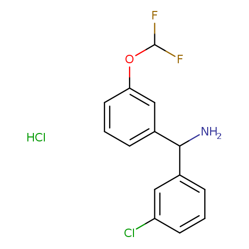 (3-chlorophenyl)[3-(difluoromethoxy)phenyl]methanamine hydrochloride