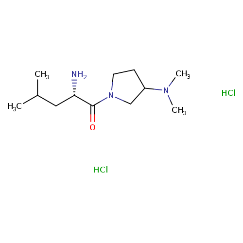 (2S)-2-amino-1-[3-(dimethylamino)pyrrolidin-1-yl]-4-methylpentan-1-one dihydrochloride