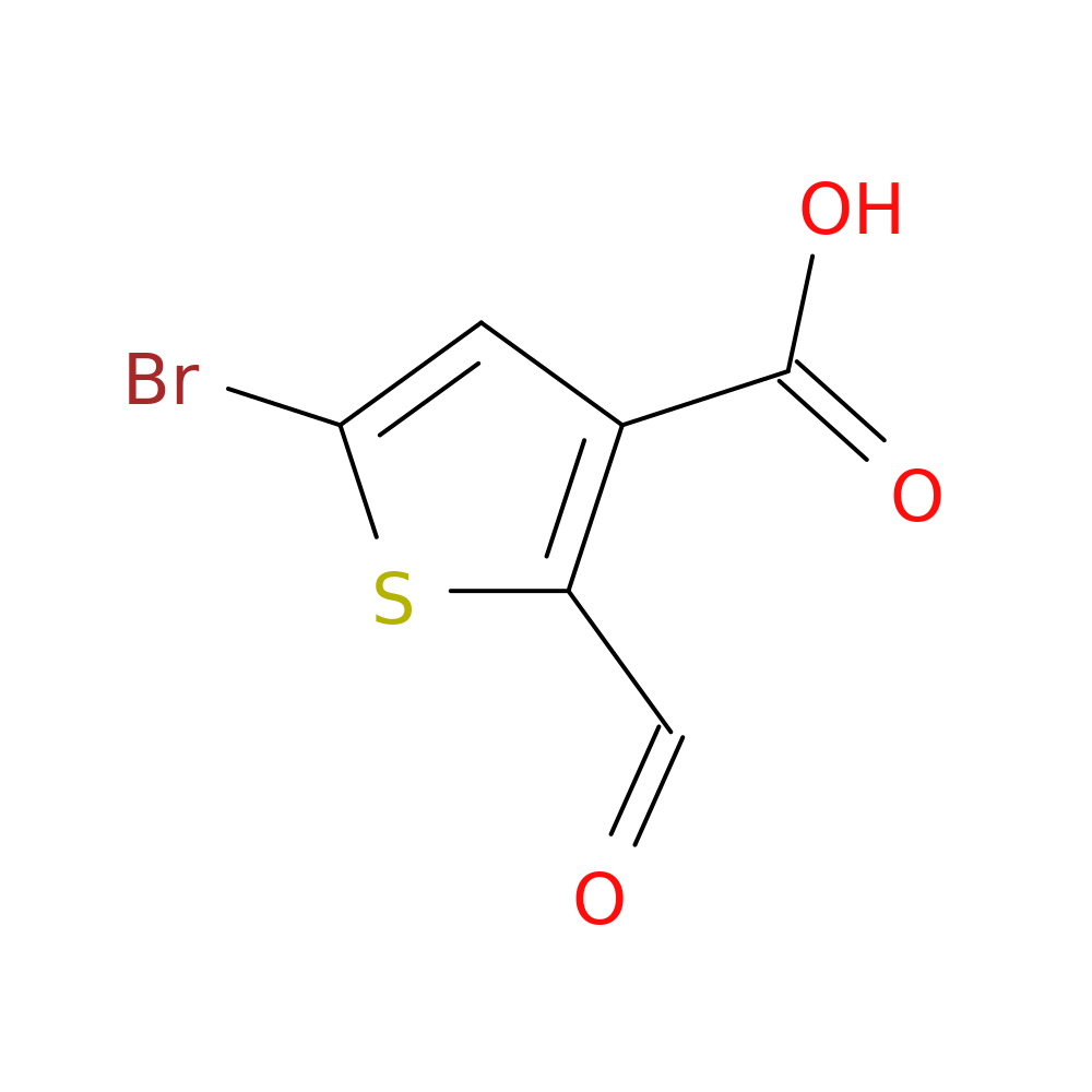 5-bromo-2-formylthiophene-3-carboxylic acid