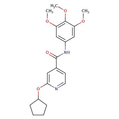 2-(cyclopentyloxy)-N-(3,4,5-trimethoxyphenyl)pyridine-4-carboxamide