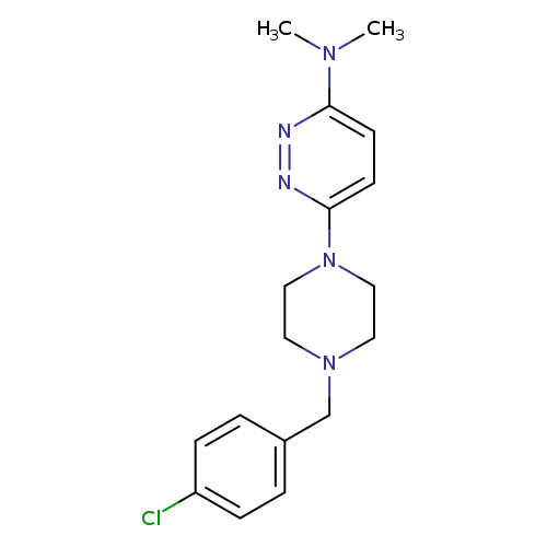 6-{4-[(4-chlorophenyl)methyl]piperazin-1-yl}-N,N-dimethylpyridazin-3-amine