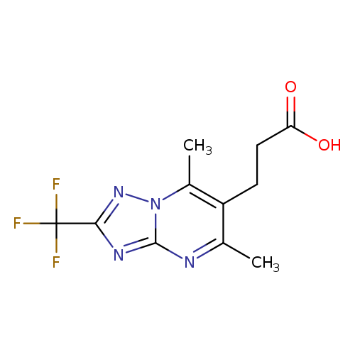 3-[5,7-dimethyl-2-(trifluoromethyl)-[1,2,4]triazolo[1,5-a]pyrimidin-6-yl]propanoic acid