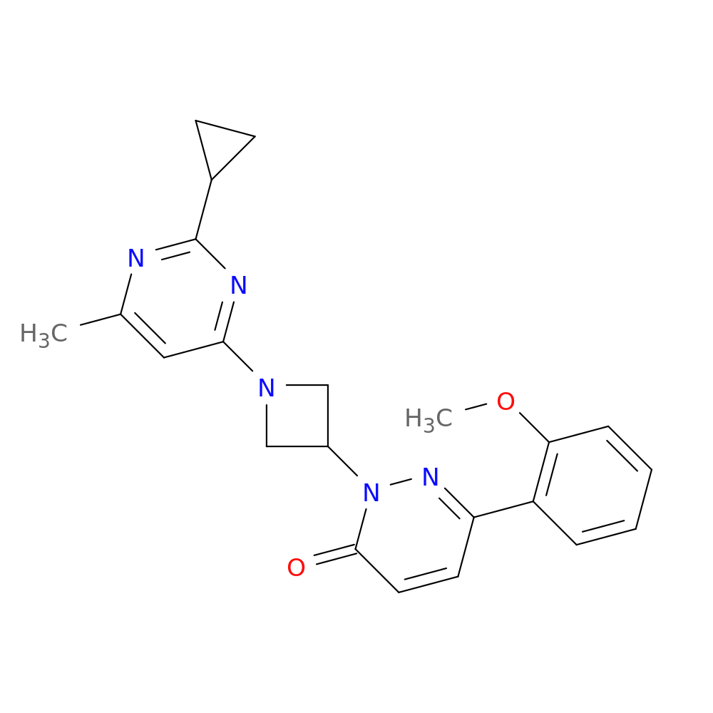 2-[1-(2-cyclopropyl-6-methylpyrimidin-4-yl)azetidin-3-yl]-6-(2-methoxyphenyl)-2,3-dihydropyridazin-3-one
