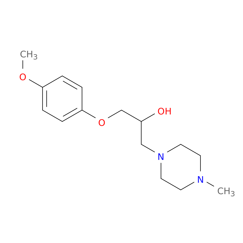 1-(4-methoxyphenoxy)-3-(4-methylpiperazin-1-yl)propan-2-ol