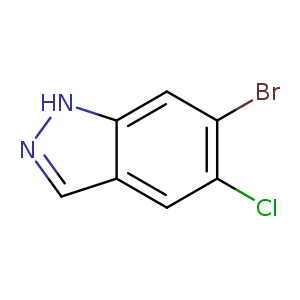 1H-Indazole, 6-broMo-5-chloro-