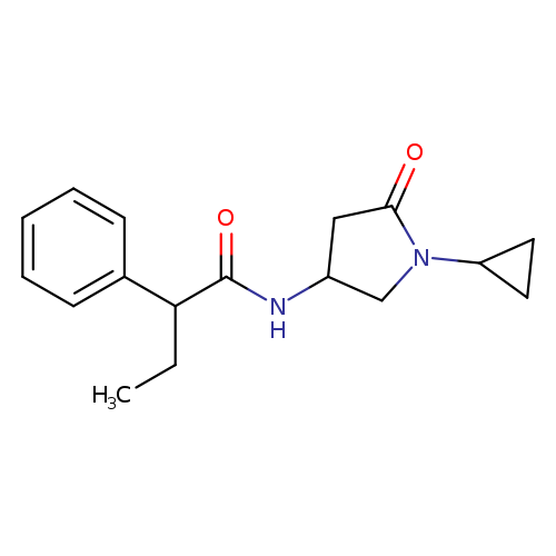 N-(1-cyclopropyl-5-oxopyrrolidin-3-yl)-2-phenylbutanamide
