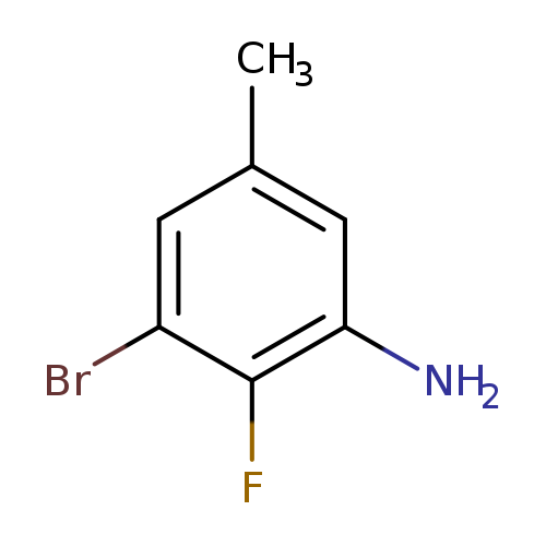 Benzenamine, 3-bromo-2-fluoro-5-methyl-