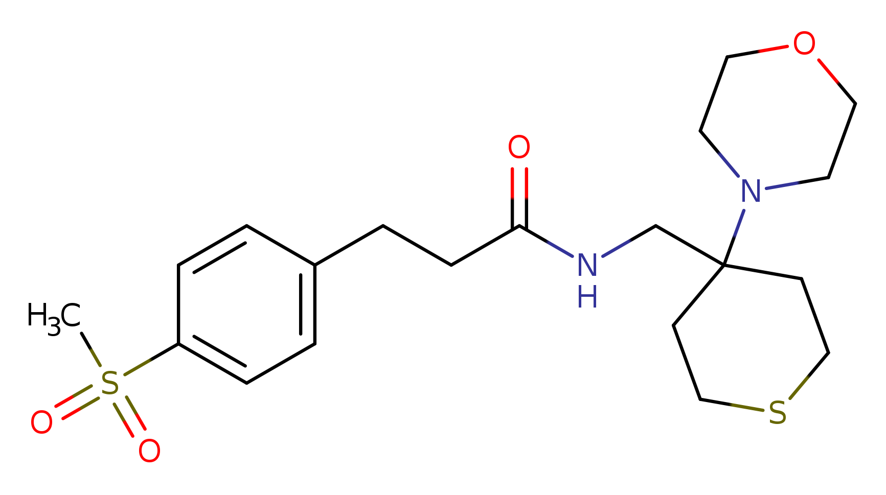 3-(4-methanesulfonylphenyl)-N-{[4-(morpholin-4-yl)thian-4-yl]methyl}propanamide