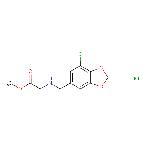 Methyl 2-([(7-chloro-2h-1,3-benzodioxol-5-yl)methyl]amino)acetate hydrochloride