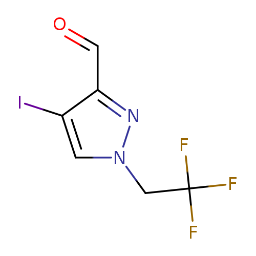4-iodo-1-(2,2,2-trifluoroethyl)-1H-pyrazole-3-carbaldehyde