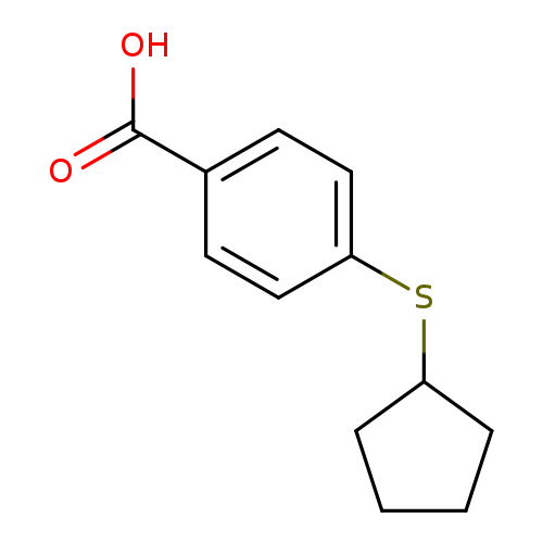 4-(Cyclopentylsulfanyl)benzoic acid