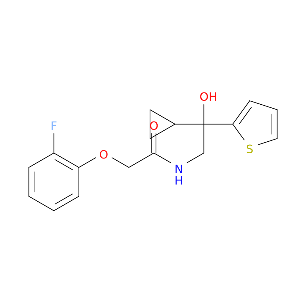 N-[2-cyclopropyl-2-hydroxy-2-(thiophen-2-yl)ethyl]-2-(2-fluorophenoxy)acetamide