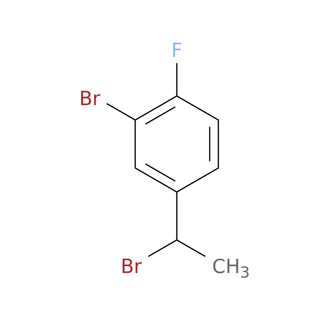 2-bromo-4-(1-bromoethyl)-1-fluorobenzene