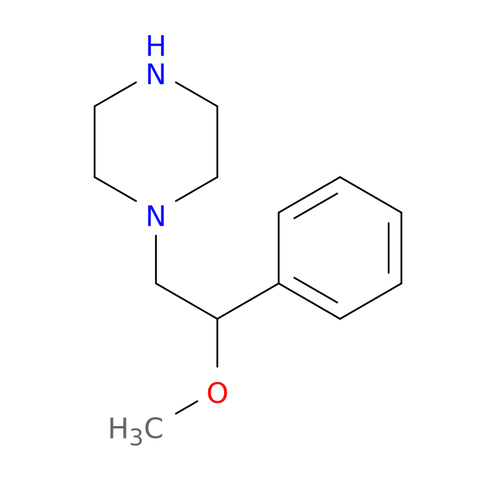 1-(2-Methoxy-2-phenylethyl)piperazine