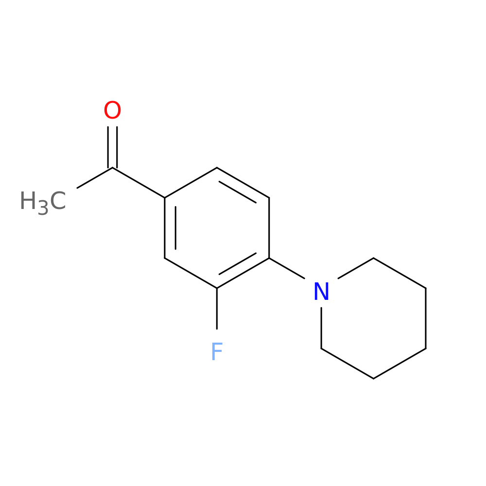 1-(3-Fluoro-4-piperidin-1-ylphenyl)ethanone
