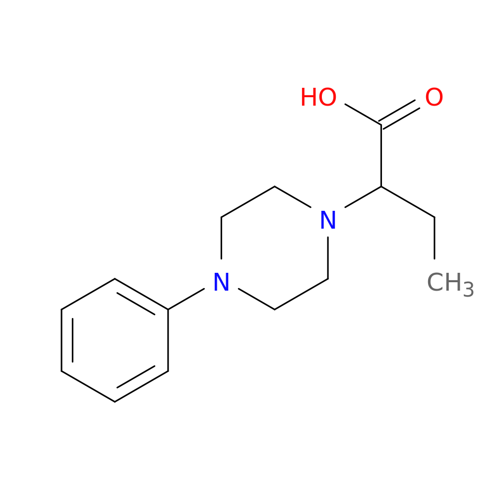 2-(4-phenylpiperazin-1-yl)butanoic acid