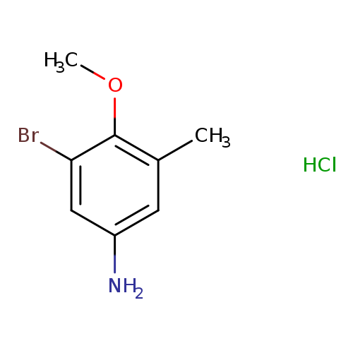 BENZENAMINE, 3-BROMO-4-METHOXY-5-METHYL-, HYDROCHLORIDE (1:1)