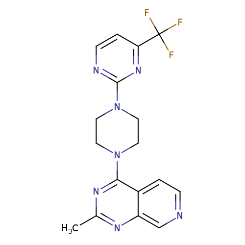 2-(4-{2-methylpyrido[3,4-d]pyrimidin-4-yl}piperazin-1-yl)-4-(trifluoromethyl)pyrimidine