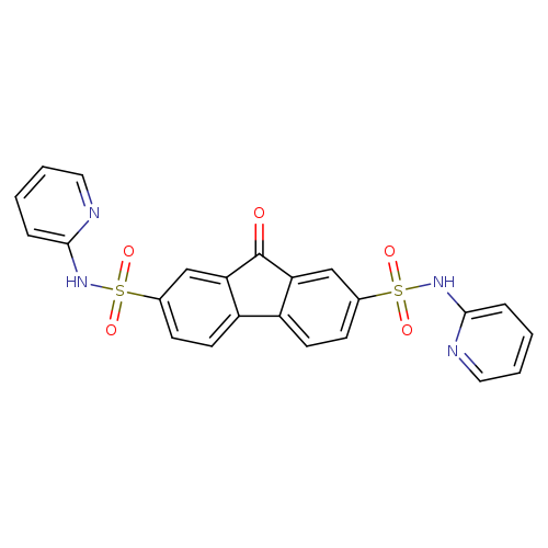 9-oxo-N2,N7-bis(pyridin-2-yl)-9H-fluorene-2,7-disulfonamide