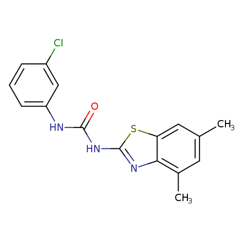 1-(3-chlorophenyl)-3-(4,6-dimethyl-1,3-benzothiazol-2-yl)urea