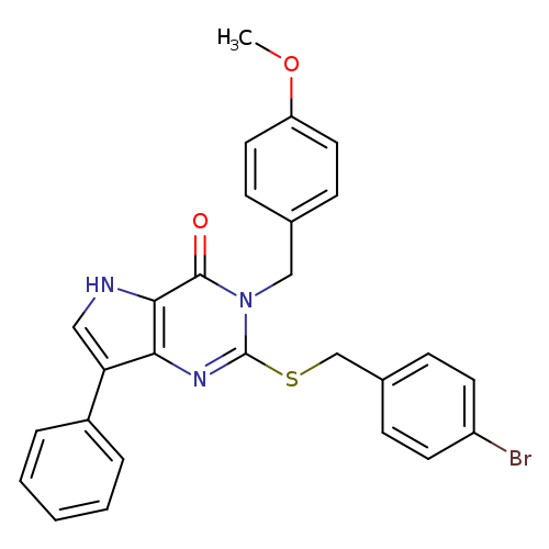 2-{[(4-bromophenyl)methyl]sulfanyl}-3-[(4-methoxyphenyl)methyl]-7-phenyl-3H,4H,5H-pyrrolo[3,2-d]pyrimidin-4-one