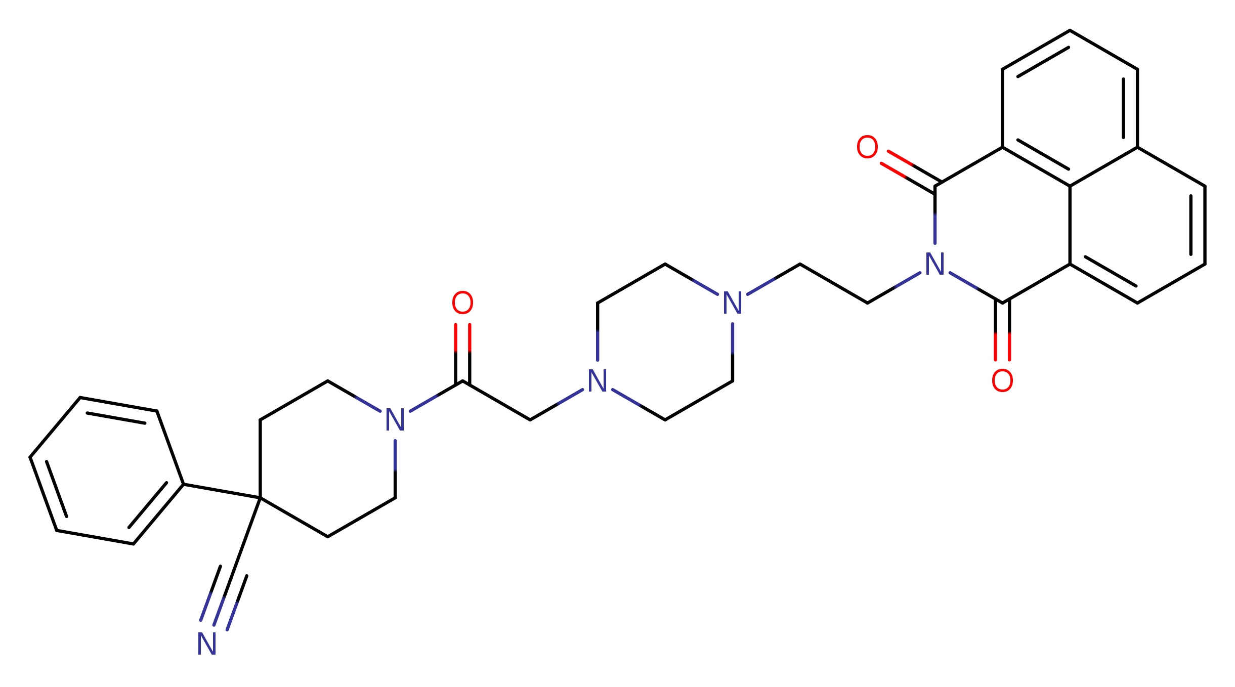 1-{2-[4-(2-{2,4-dioxo-3-azatricyclo[7.3.1.0^{5,13}]trideca-1(13),5,7,9,11-pentaen-3-yl}ethyl)piperazin-1-yl]acetyl}-4-phenylpiperidine-4-carbonitrile